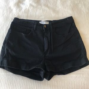 American Apparel Black Jean shorts